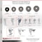 Service Caster 3 Inch Phenolic Wheel Swivel 3/8 Inch Threaded Stem Caster Set with Brake SCC SCC-TS20S314-PHS-TLB-381615-4 - alternate 2